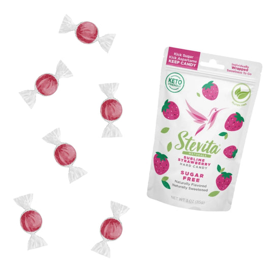 Stevita strawberry hard candy 6pc
