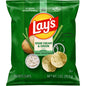 Sour cream & onion mini chip bag