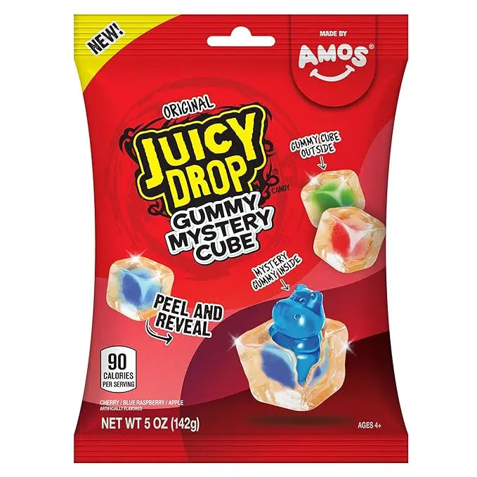Juicy drop mystery gummy cubes